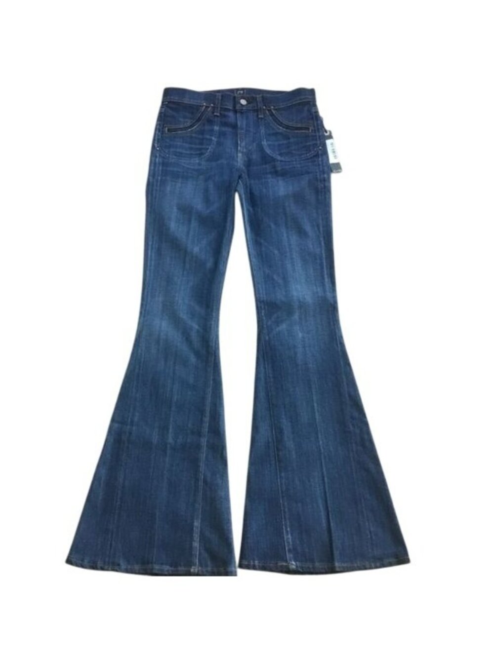 Citizens Of Humanity Super Flare Jeans Size 29 Moonriver Blue - Picture 3 of 8